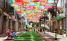 Цветные зонтики на улицах Агеды, фото №5 из 16